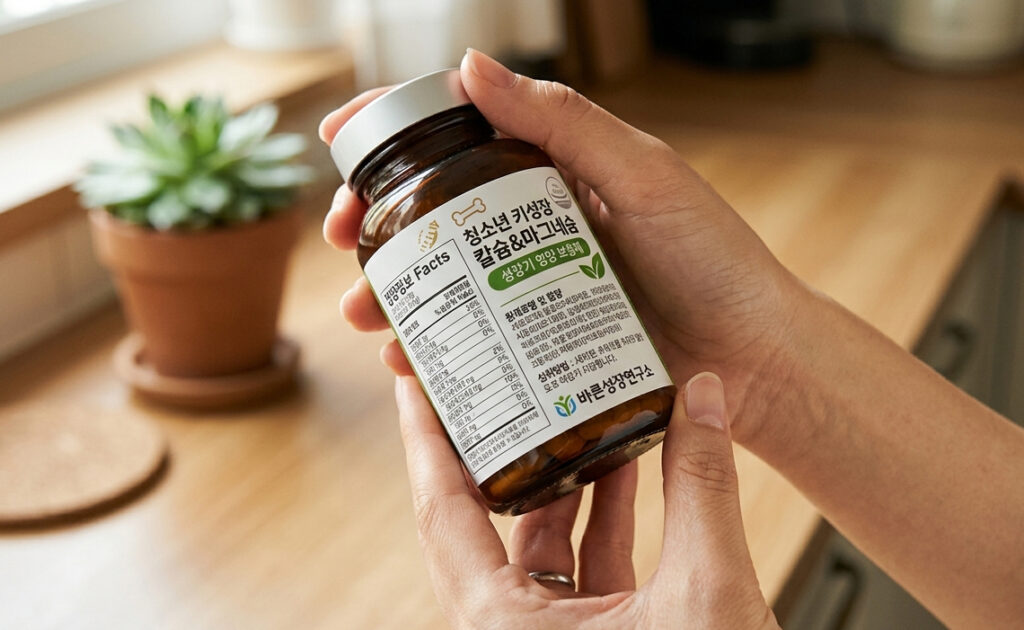 중학생 키성장 영양제 추천 성분 효과