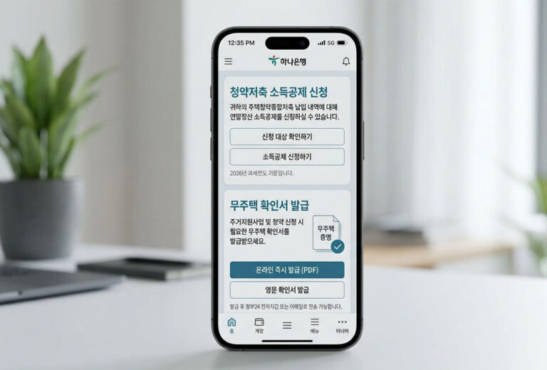 무주택자 확인서 발급 방법