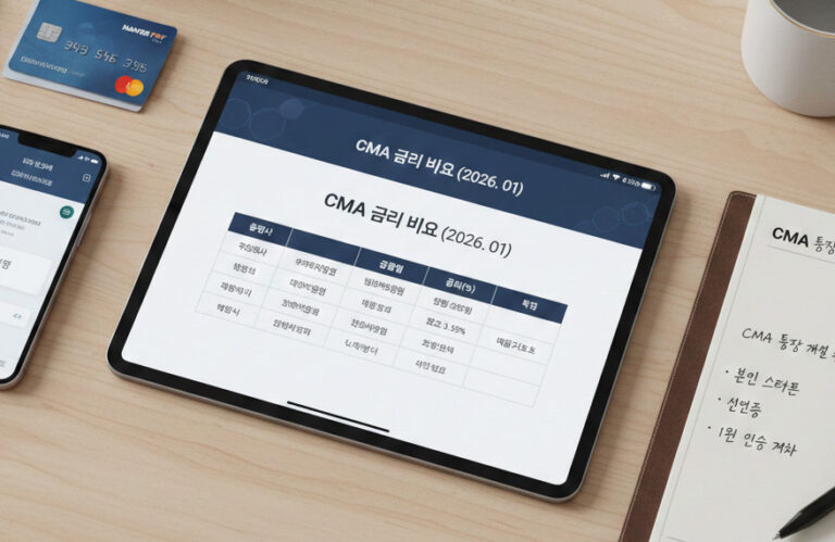 CMA 통장 금리 비교